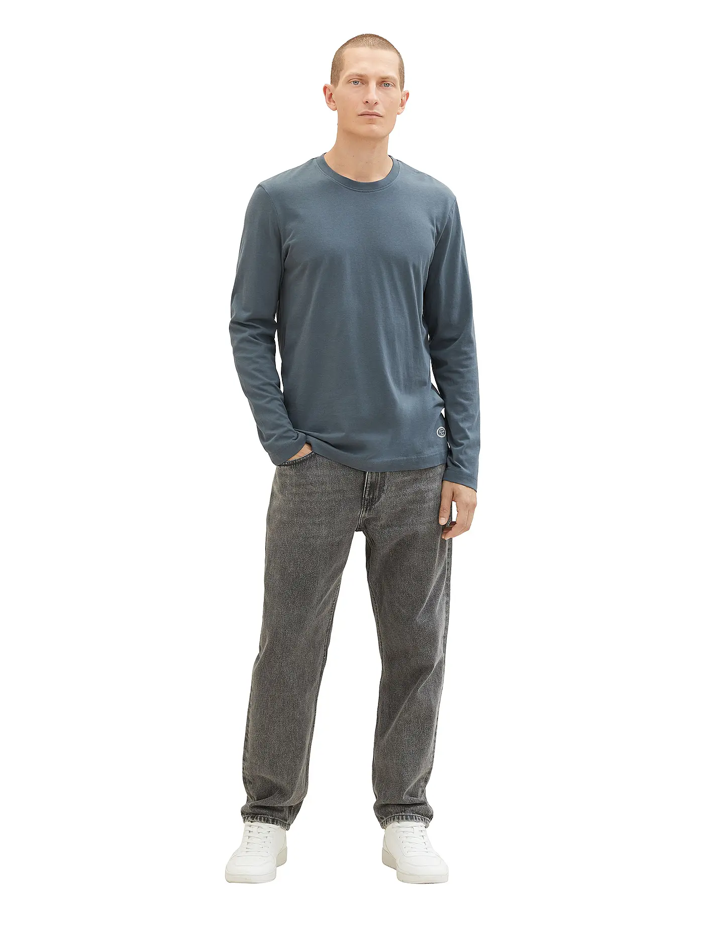 TOM TAILOR | Langarmshirt | petrol